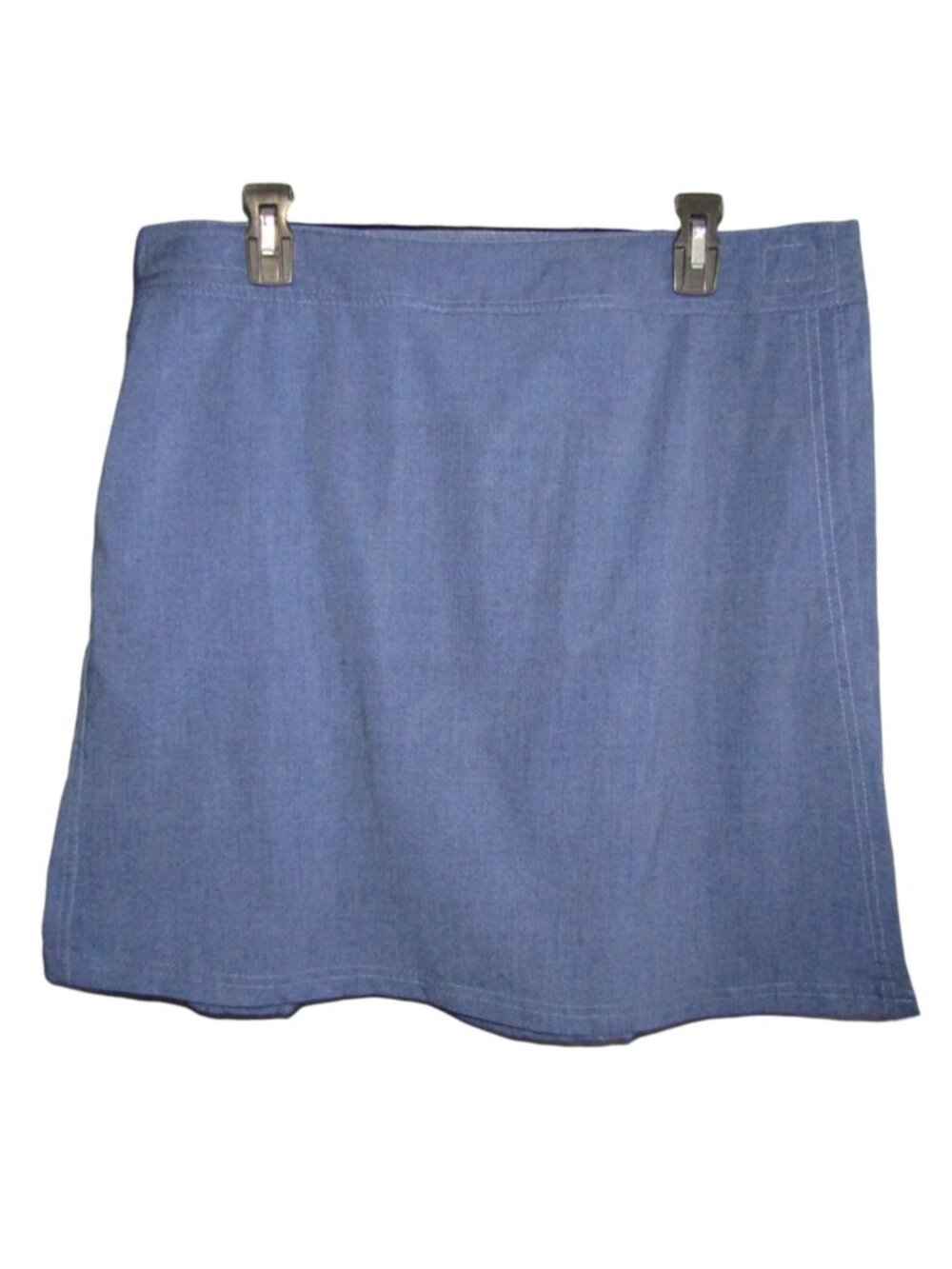 RipSkirt Hawaii Skirt Womens XL Length 2 19" Blue Wrap Pockets Travel Beach